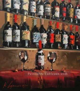 Art texture œuvres - Bar à vin 1 Kal Gajoum texturé
